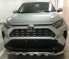 Тюнинг внедорожника Защита переднего бампера Toyota RAV4 2019