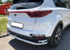 Тюнинг внедорожника Защита заднего бампера KIA Sportage 2018 (рестайлинг)