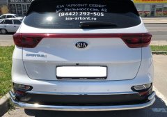 Тюнинг внедорожника Защита заднего бампера KIA Sportage 2018 (рестайлинг)