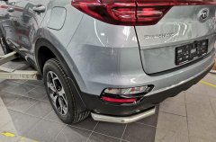 Тюнинг внедорожника Защита заднего бампера KIA Sportage 2018 (рестайлинг)