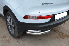 Тюнинг внедорожника Защита заднего бампера KIA Sportage 2018 (рестайлинг)