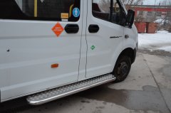 Тюнинг внедорожника Пороги с накладным листом ГАЗ Газель Next