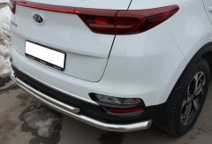 Тюнинг внедорожника Защита заднего бампера KIA Sportage 2018 (рестайлинг)