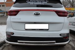 Тюнинг внедорожника Защита заднего бампера KIA Sportage 2018 (рестайлинг)