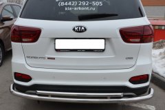 Тюнинг внедорожника Защита заднего бампера KIA Sorento Prime 2015