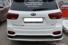 Тюнинг внедорожника Защита заднего бампера KIA Sorento Prime 2018