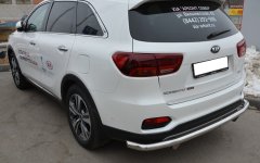 Тюнинг внедорожника Защита заднего бампера KIA Sorento Prime 2018