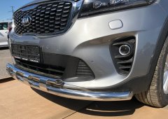 Тюнинг внедорожника Защита переднего бампера KIA Sorento Prime 2018