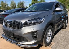 Тюнинг внедорожника Защита переднего бампера KIA Sorento Prime 2018
