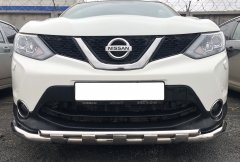 Тюнинг внедорожника Защита переднего бампера Nissan Qashqai 2015