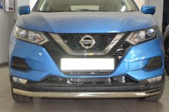 Тюнинг внедорожника Защита переднего бампера Nissan Qashqai 2017 рестайлинг