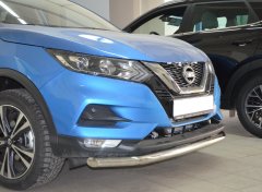 Тюнинг внедорожника Защита переднего бампера Nissan Qashqai 2017 рестайлинг