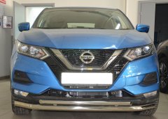 Тюнинг внедорожника Защита переднего бампера Nissan Qashqai 2017 рестайлинг