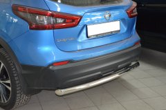 Тюнинг внедорожника Защита заднего бампера Nissan Qashqai 2017 рестайлинг