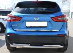 Тюнинг внедорожника Защита заднего бампера Nissan Qashqai 2017 рестайлинг