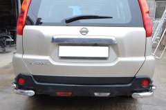 Тюнинг внедорожника Защита заднего бампера Nissan X-trail 2010-2015 (T31) Второе поколение (в т.ч. Рестайлинг 2010г.)