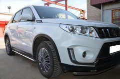 Тюнинг внедорожника Защита штатного порога труба Suzuki Vitara 2019