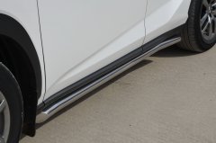 Тюнинг внедорожника Защита штатного порога труба Lexus NX200 2017 - наст. время