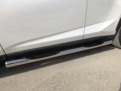Тюнинг внедорожника Порог труба с проступью Lexus NX200 2017 - наст. время
