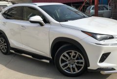 Тюнинг внедорожника Порог труба с проступью Lexus NX200 2017 - наст. время