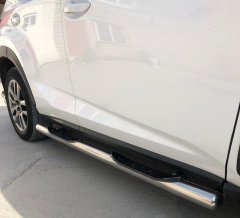 Тюнинг внедорожника Порог труба с проступью Lexus NX200 2017 - наст. время