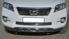 Тюнинг внедорожника Защита переднего бампера Toyota RAV4 2010-2012