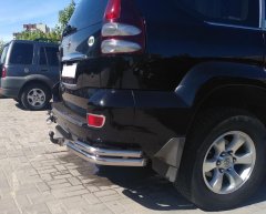 Тюнинг внедорожника Защита заднего бампера Toyota Land Cruiser Prado 120 2003-2009