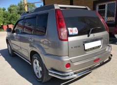Тюнинг внедорожника Защита заднего бампера Nissan X-trail 2004-2007 (T30) Первое поколение (Рестайлинг)