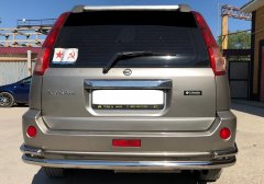 Тюнинг внедорожника Защита заднего бампера Nissan X-trail 2004-2007 (T30) Первое поколение (Рестайлинг)