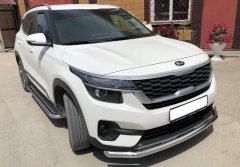 Тюнинг внедорожника Защита переднего бампера KIA Seltos 2020