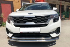 Тюнинг внедорожника Защита переднего бампера KIA Seltos 2020