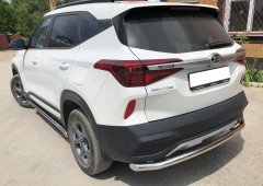 Тюнинг внедорожника Защита заднего бампера KIA Seltos 2020