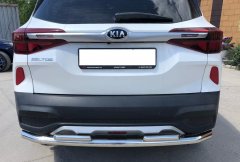 Тюнинг внедорожника Защита заднего бампера KIA Seltos 2020