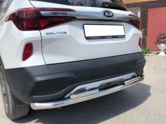 Тюнинг внедорожника Защита заднего бампера KIA Seltos 2020
