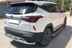 Тюнинг внедорожника Защита заднего бампера KIA Seltos 2020