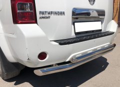 Тюнинг внедорожника Защита заднего бампера Nissan Pathfinder 2004-2010