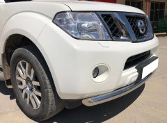 Тюнинг внедорожника Защита переднего бампера Nissan Pathfinder 2010-2013