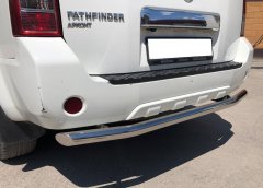 Тюнинг внедорожника Защита заднего бампера Nissan Pathfinder 2010-2013