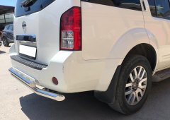 Тюнинг внедорожника Защита заднего бампера Nissan Pathfinder 2010-2013
