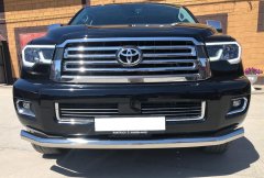 Тюнинг внедорожника Защита переднего бампера Toyota Sequoia 2020