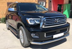 Тюнинг внедорожника Защита переднего бампера Toyota Sequoia 2020