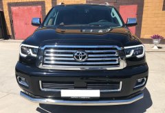 Тюнинг внедорожника Защита переднего бампера Toyota Sequoia 2020