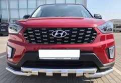 Тюнинг внедорожника Защита переднего бампера Hyundai Creta 2016