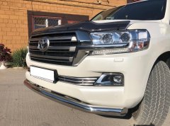 Тюнинг внедорожника Защита переднего бампера Toyota Land Cruiser 200  2015
