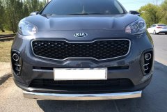 Тюнинг внедорожника Защита переднего бампера KIA Sportage 2015