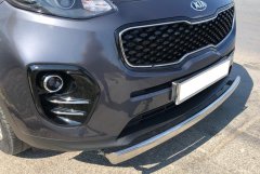 Тюнинг внедорожника Защита переднего бампера KIA Sportage 2015
