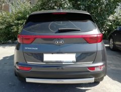 Тюнинг внедорожника Защита заднего бампера KIA Sportage 2015