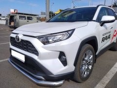 Тюнинг внедорожника Защита переднего бампера Toyota RAV4 2019