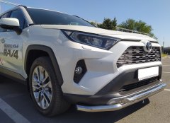 Тюнинг внедорожника Защита переднего бампера Toyota RAV4 2019