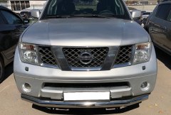 Тюнинг внедорожника Защита переднего бампера Nissan Pathfinder 2004-2010
